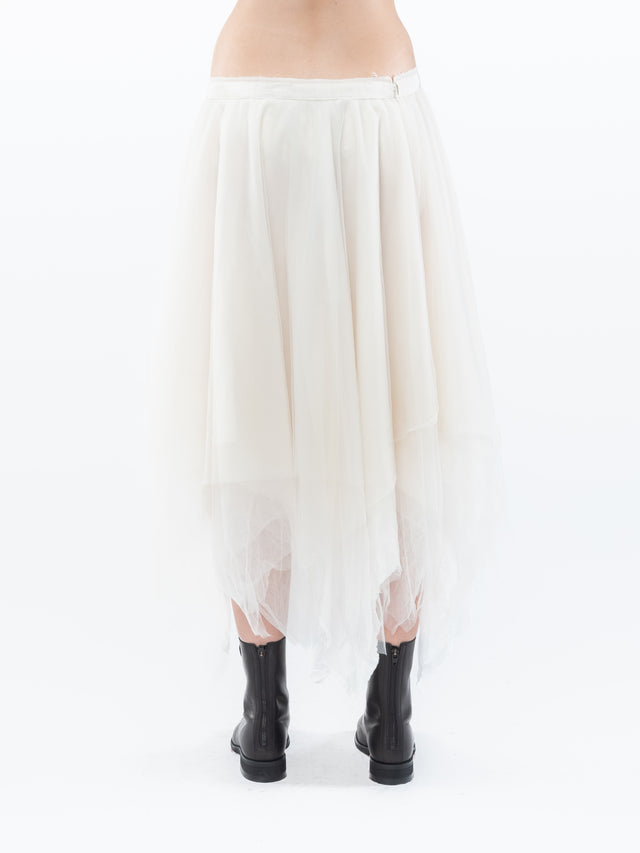 Pale Ivory Tulle Skirt
