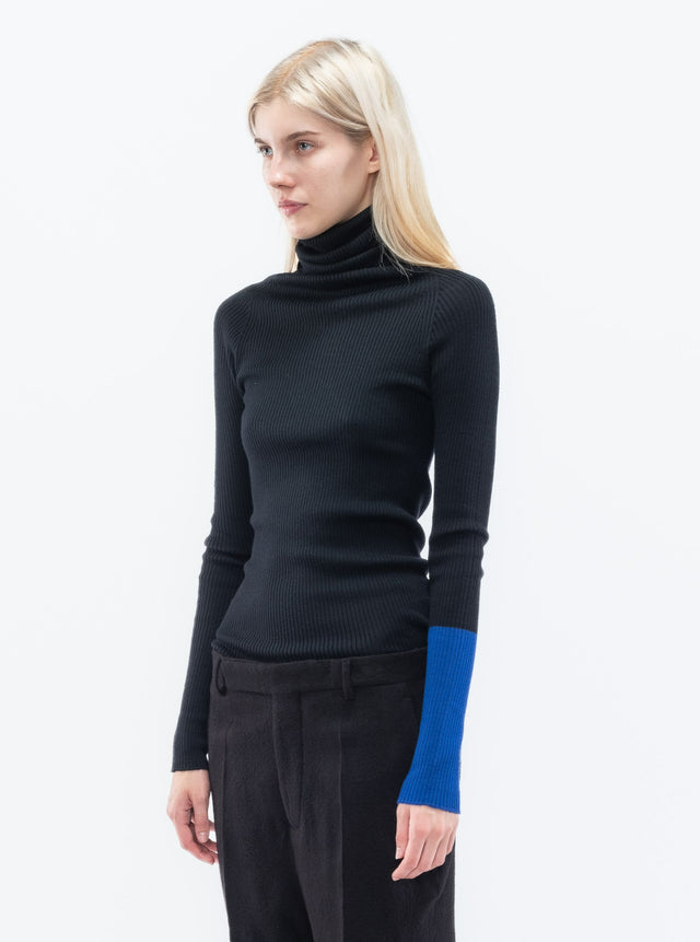 Color Combi Turtleneck