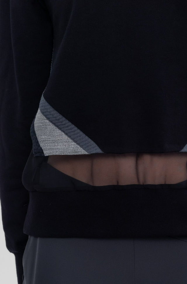 MESH OPENING CREWNECK