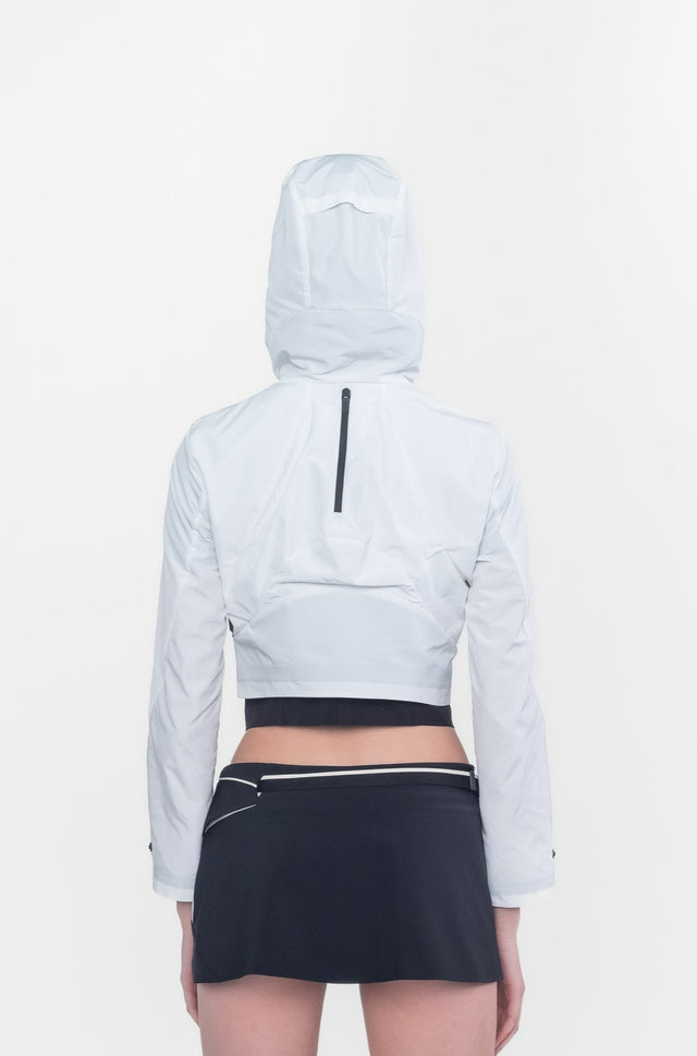 CROPPED SHELL JACKET WHITE