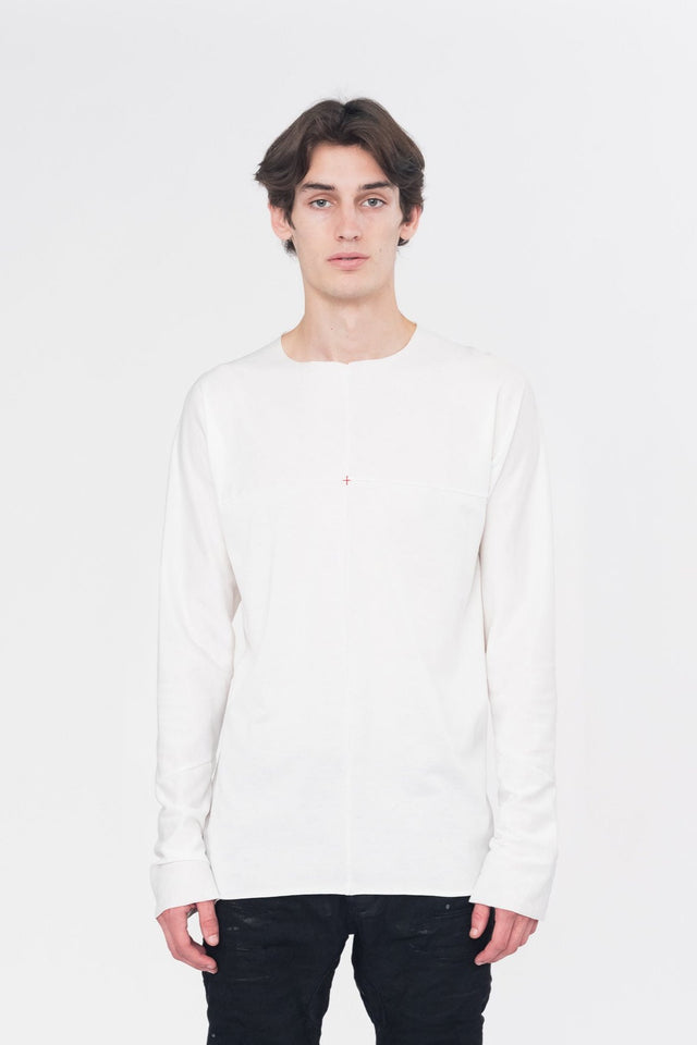 One Piece LS Tee Lightweight White