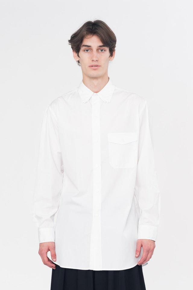 3 Collar Button Down White