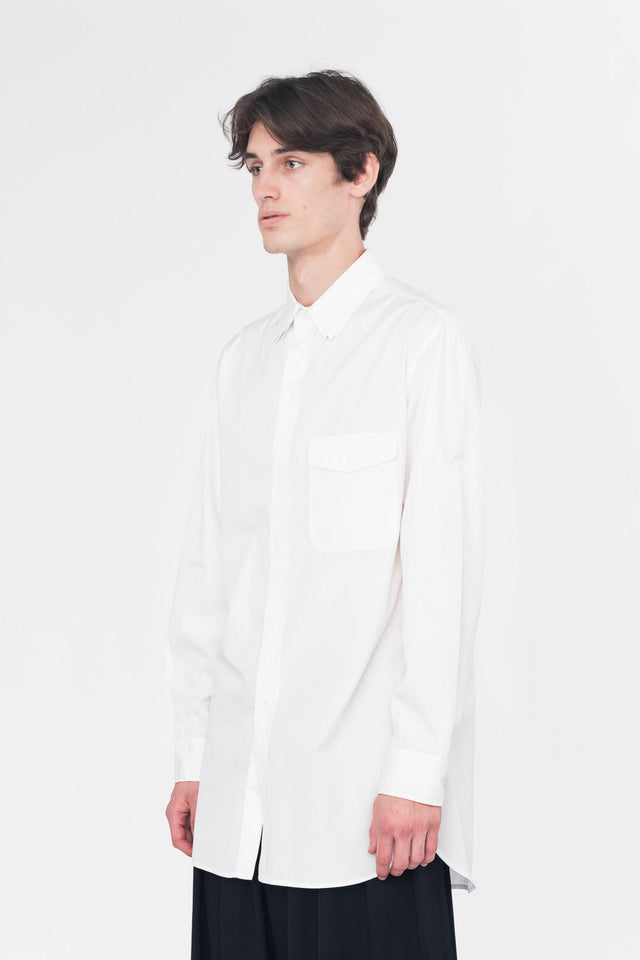 3 Collar Button Down White