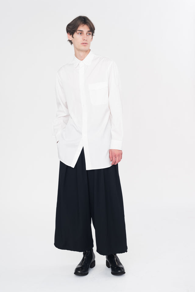 3 Collar Button Down White