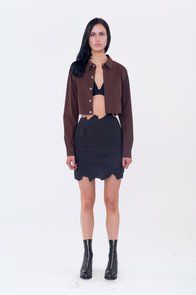 Zig Zag Mini Skirt