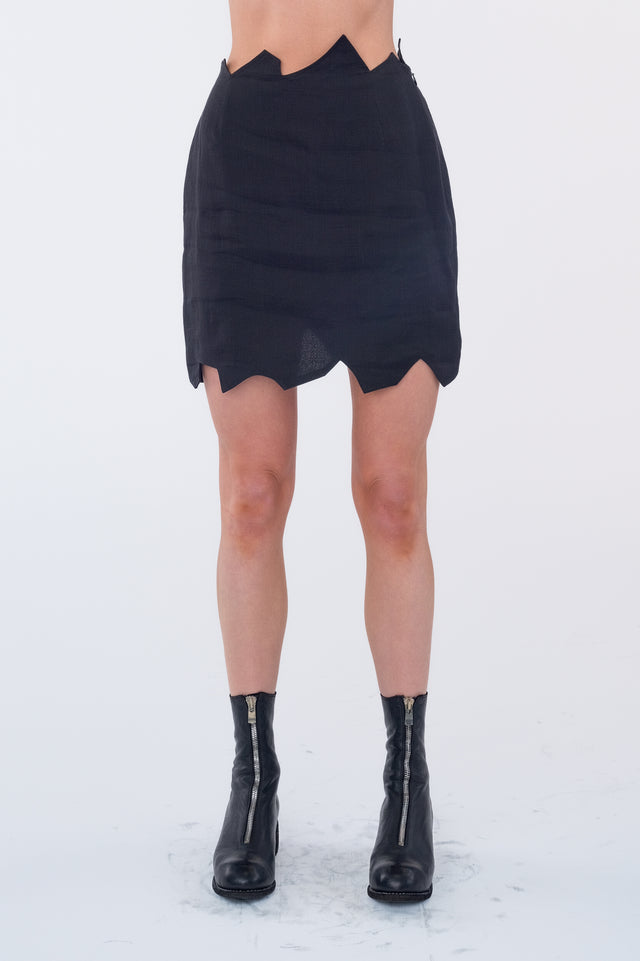 Zig Zag Mini Skirt