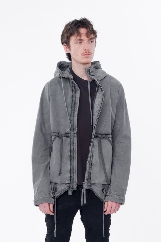 Dark Gray Padded Jacket 5