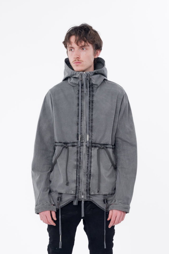 Dark Gray Padded Jacket 5