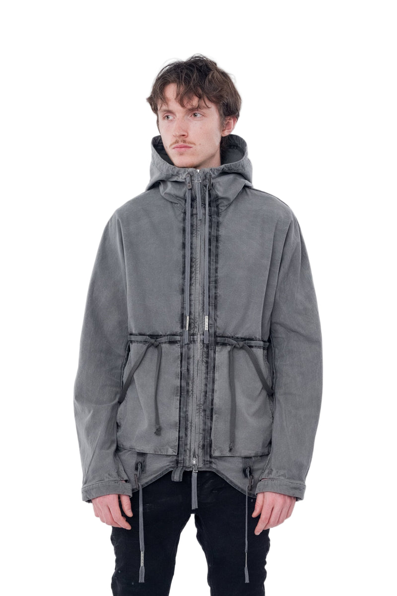 Dark Gray Padded Jacket 5