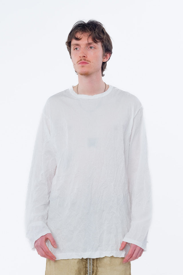 White Round Neck Tee