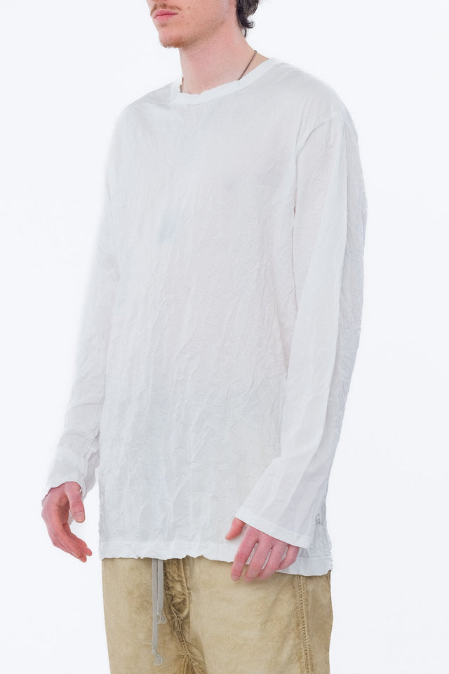 White Round Neck Tee