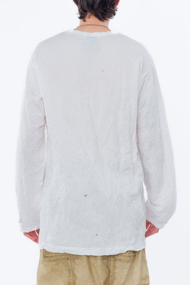 White Round Neck Tee