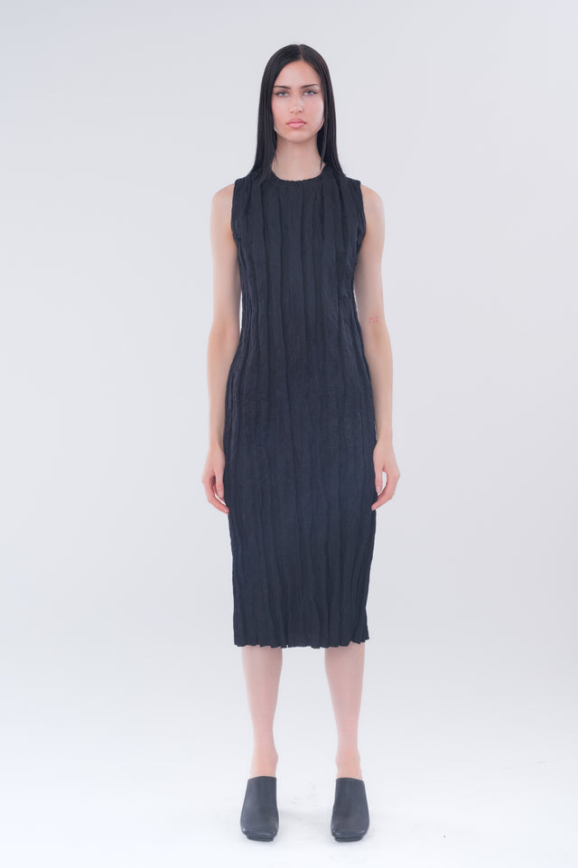 Black Wrinkled Dress
