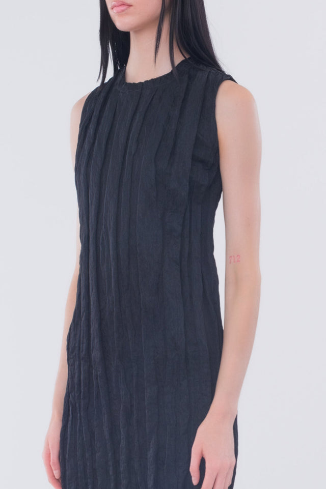 Black Wrinkled Dress