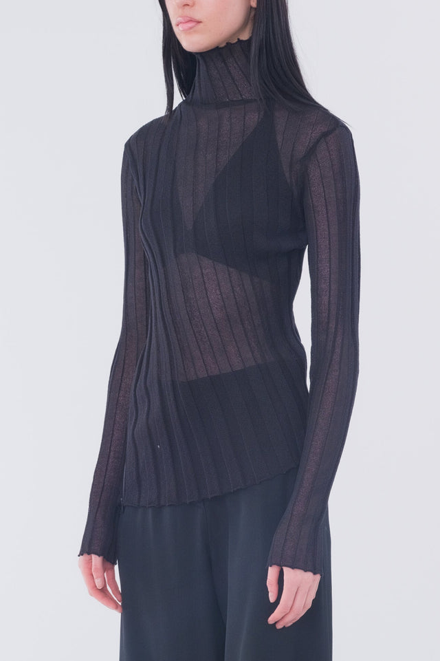 Zip Highneck Top