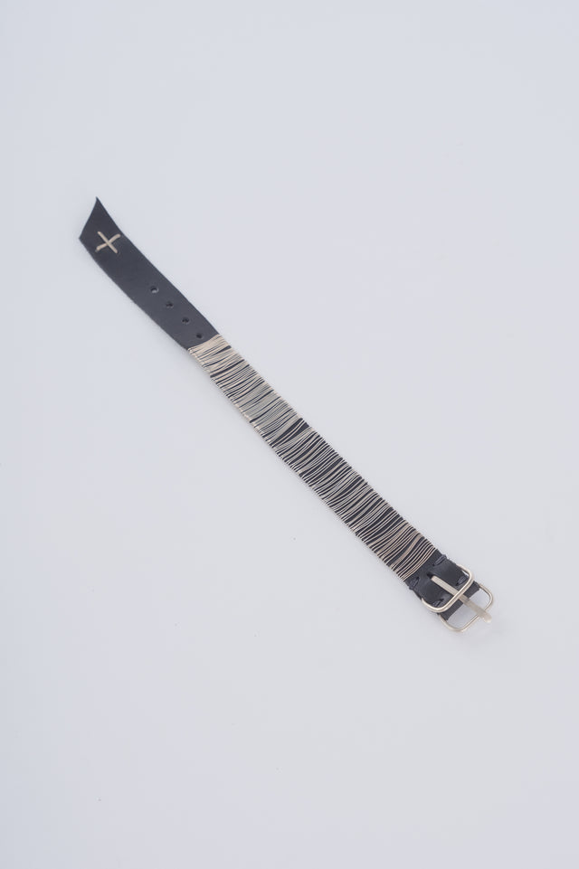 Thick Silver Wrapped Wristband