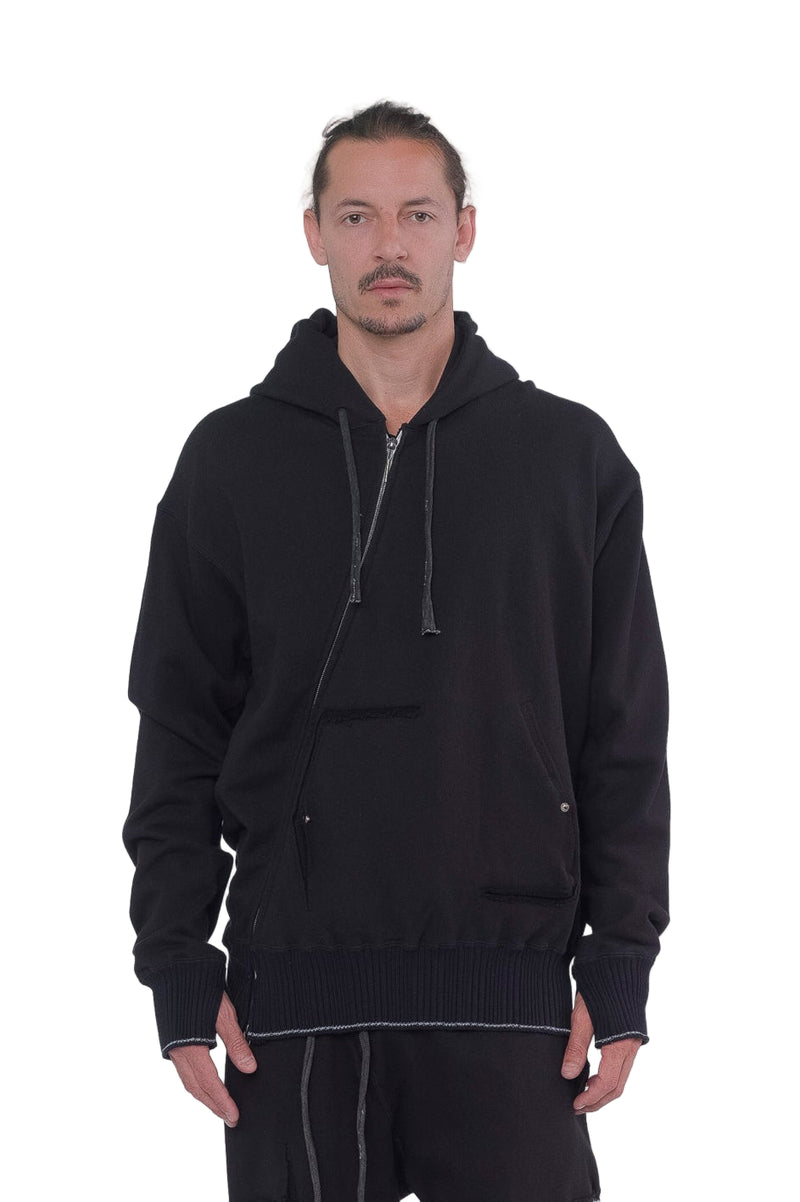 "Displacement" Sweat Hooded Parka