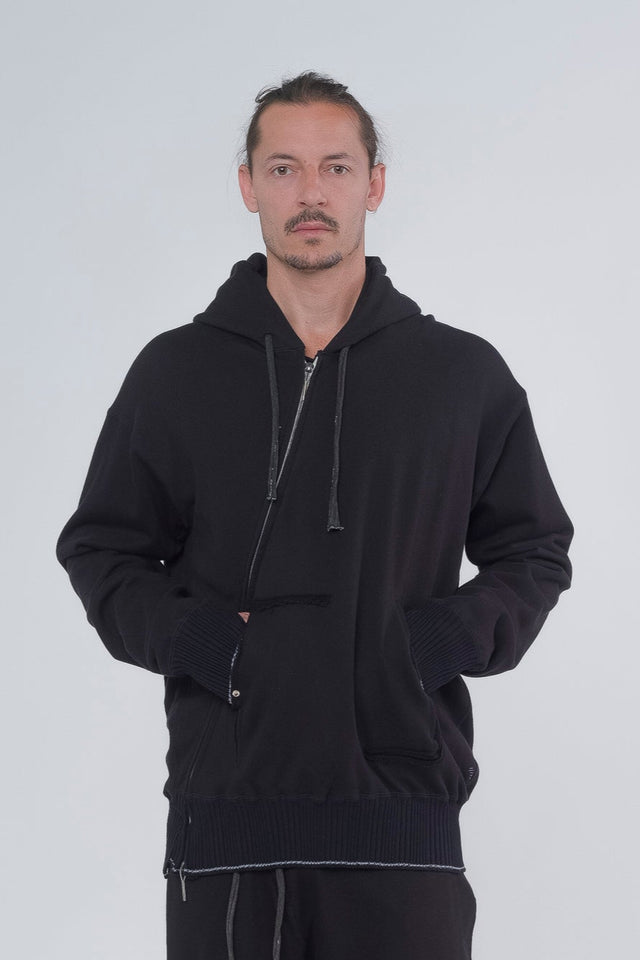 "Displacement" Sweat Hooded Parka