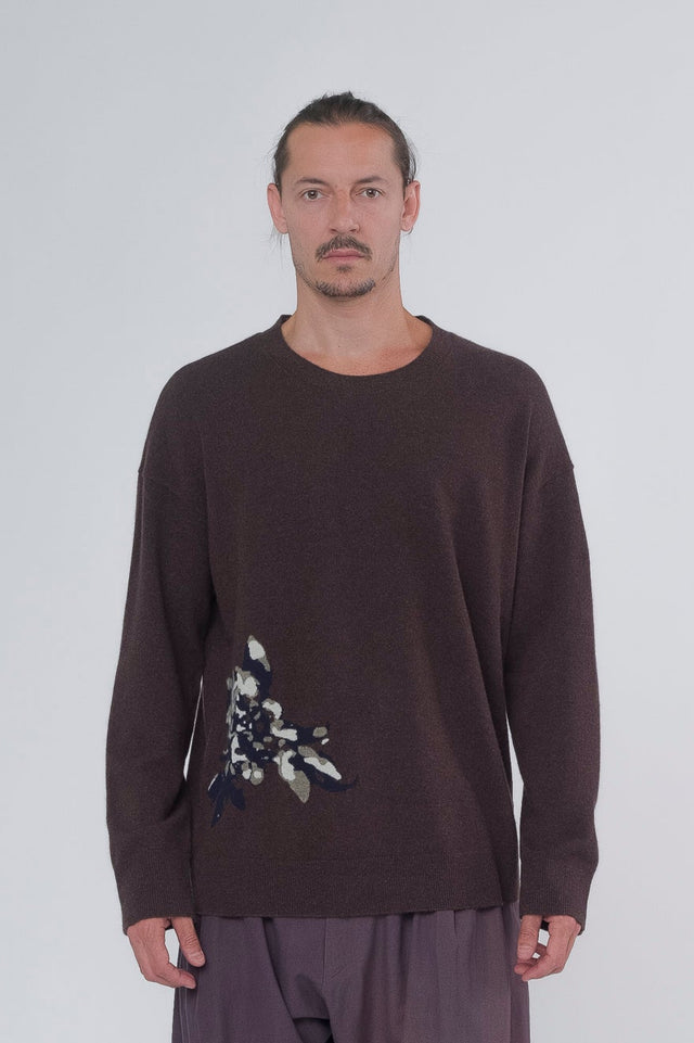 Flower Intarsia Sweater