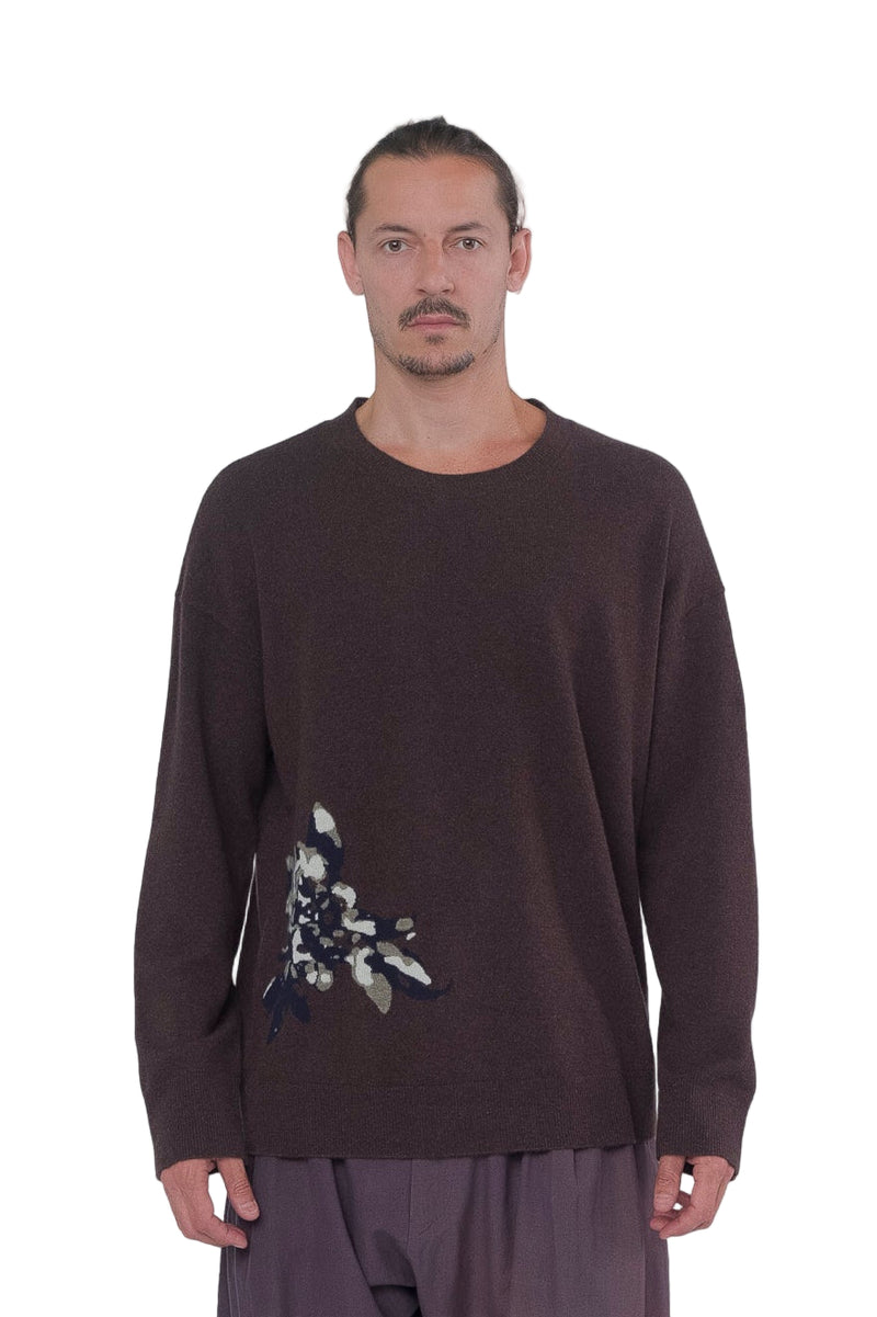 Flower Intarsia Sweater