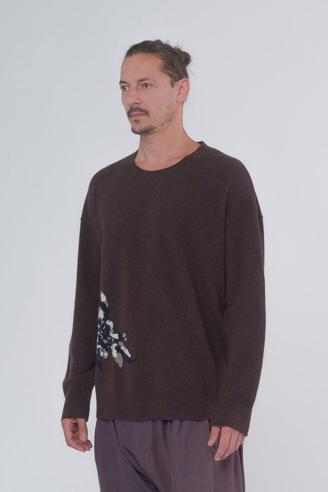 Flower Intarsia Sweater