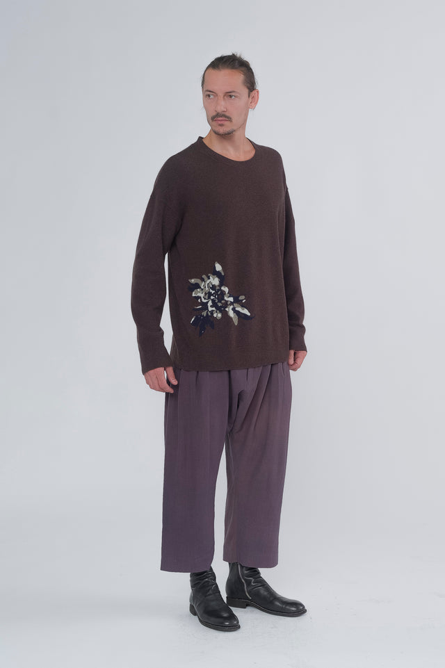 Flower Intarsia Sweater