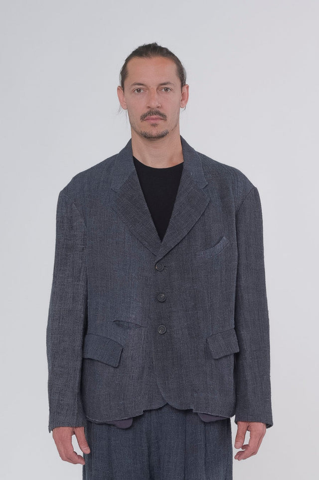 Cropped 3 Button Blazer