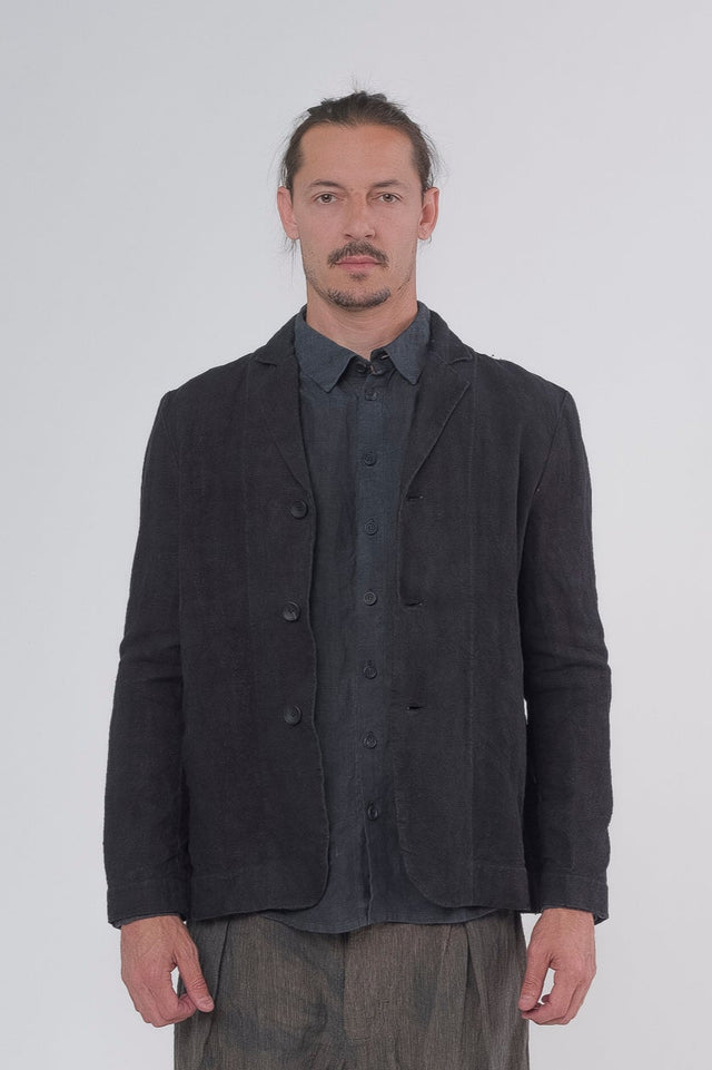 Dark Linen Blazer