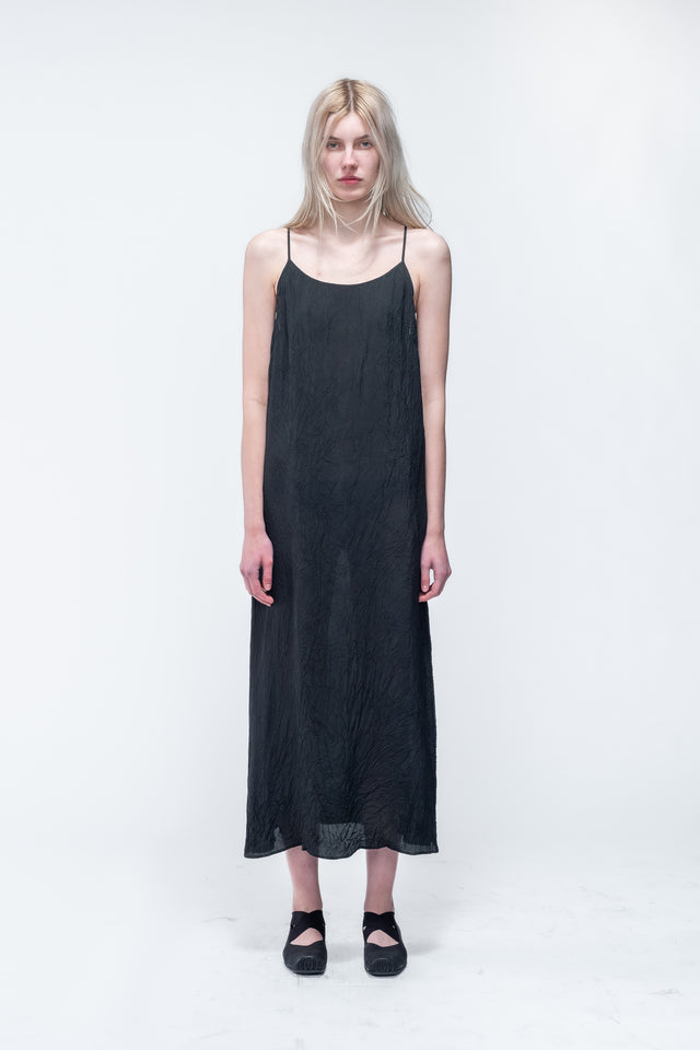 ANAYA BLACK CRINKLE DRESS