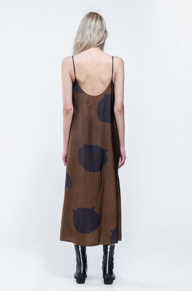 ANAYA DRESS BROWN