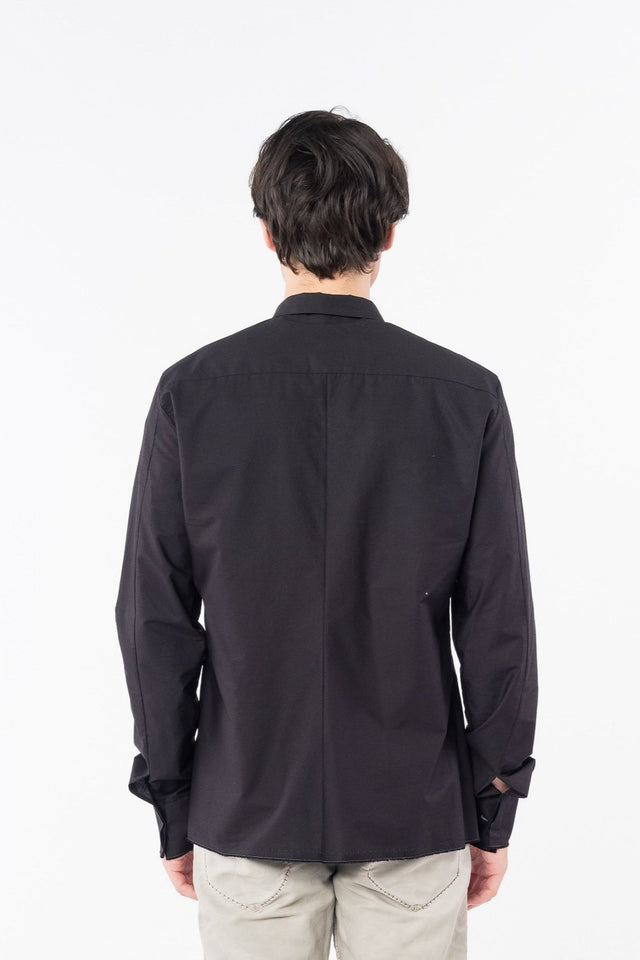 Hidden Buttonhole Shirt Black