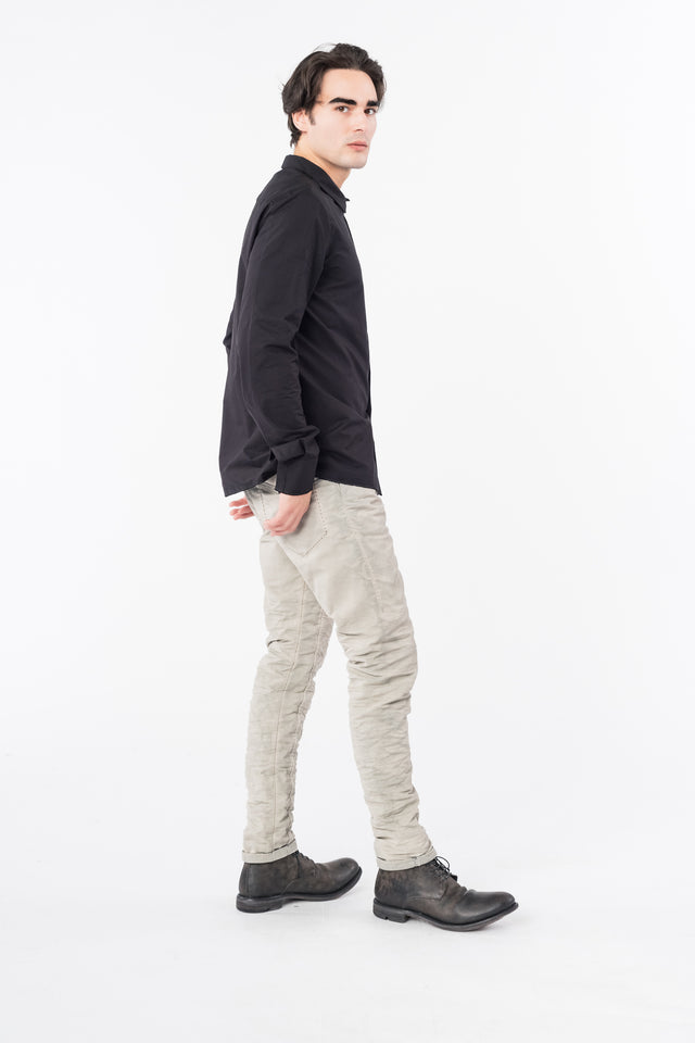 Hidden Buttonhole Shirt Black