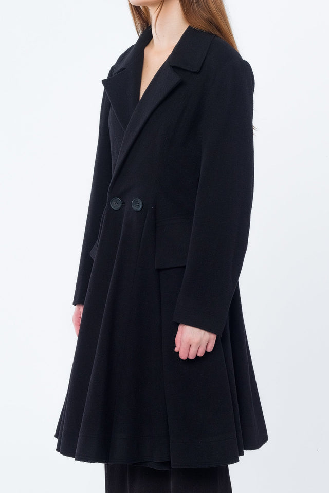 Paneled Flare Coat