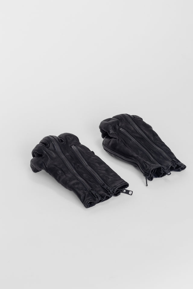 Leather Zipper GLOVES