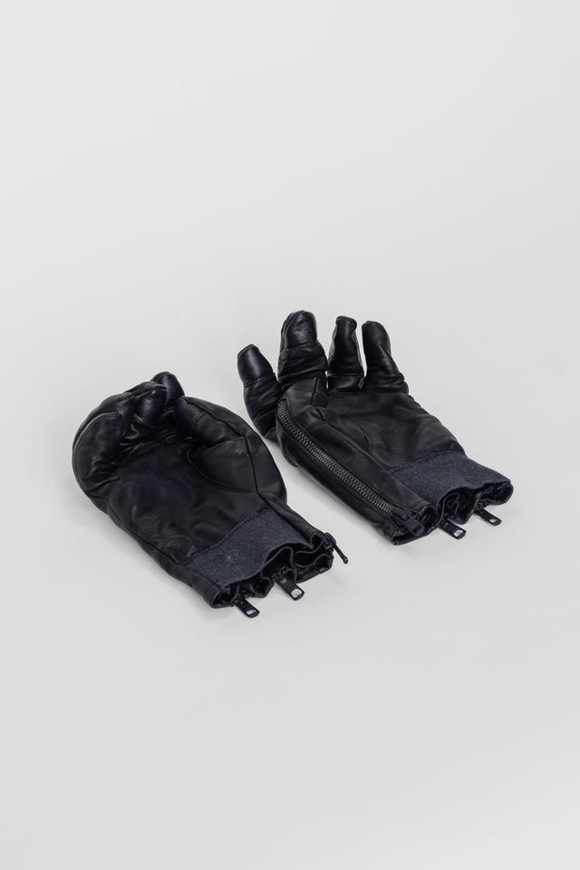 Leather Zipper GLOVES