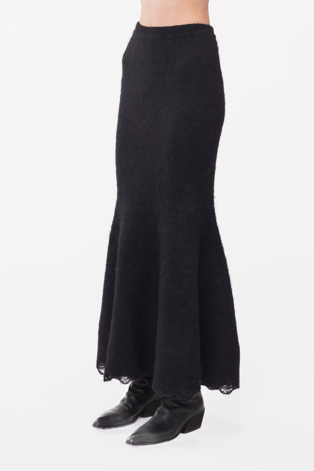 UNFINISHED KNIT SKIRT