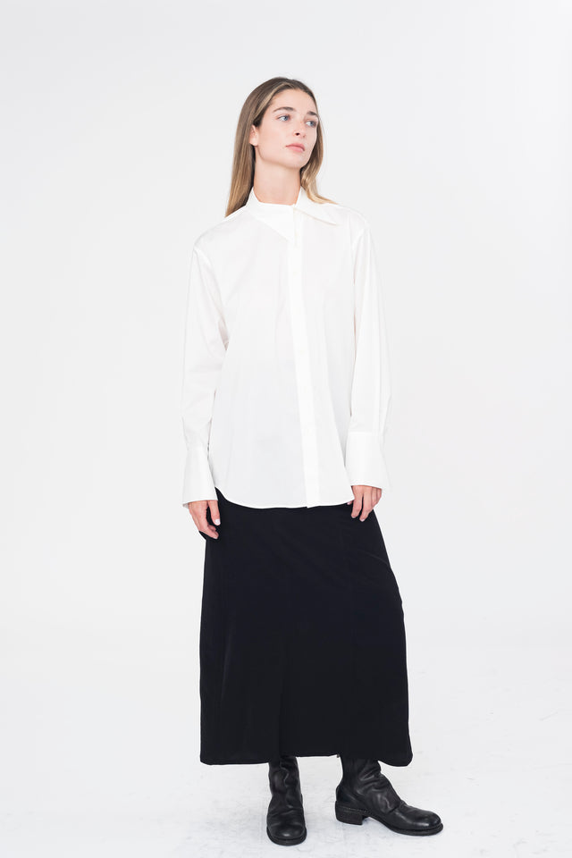 Draped High Waist Skirt
