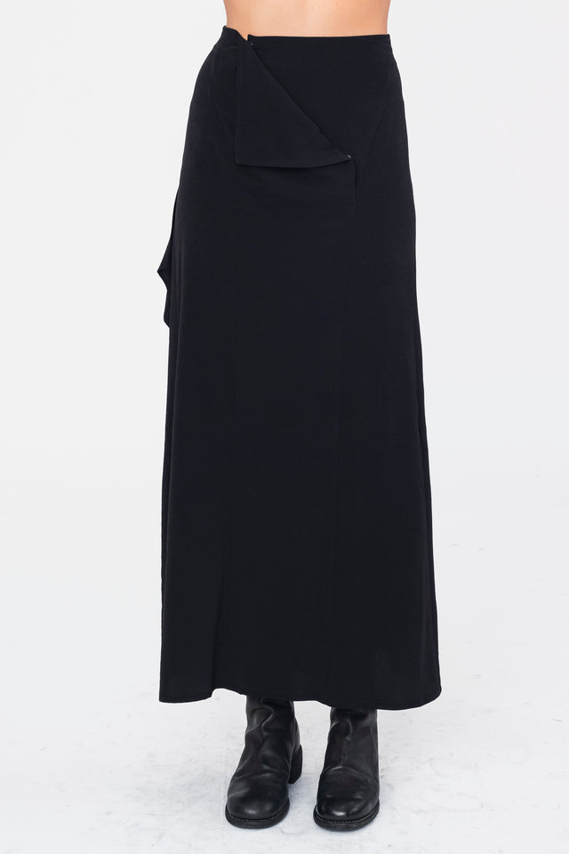 Draped High Waist Skirt