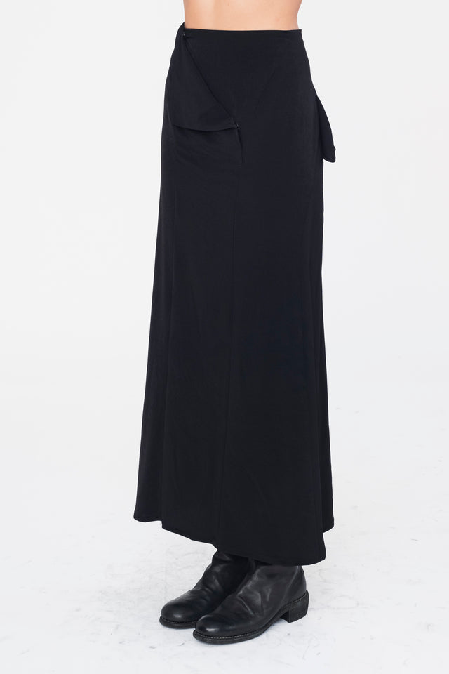 Draped High Waist Skirt