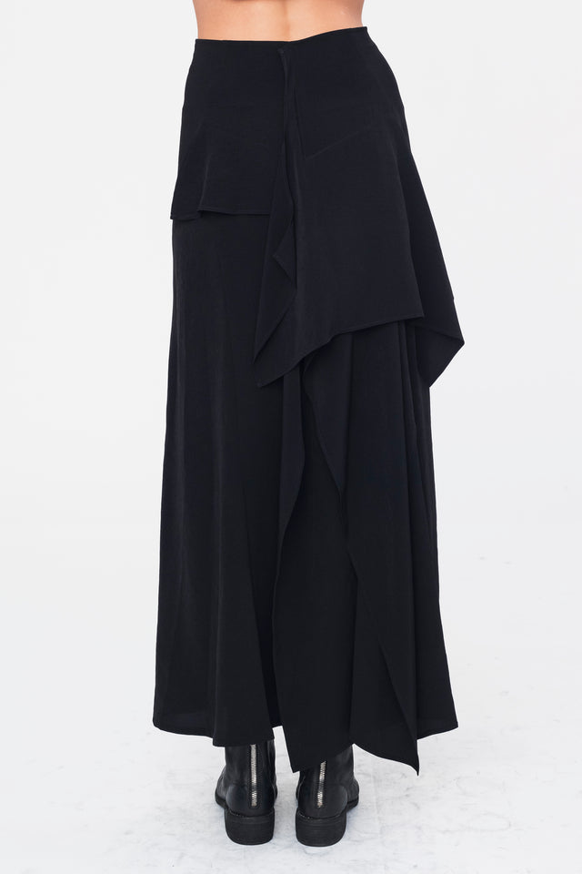 Draped High Waist Skirt