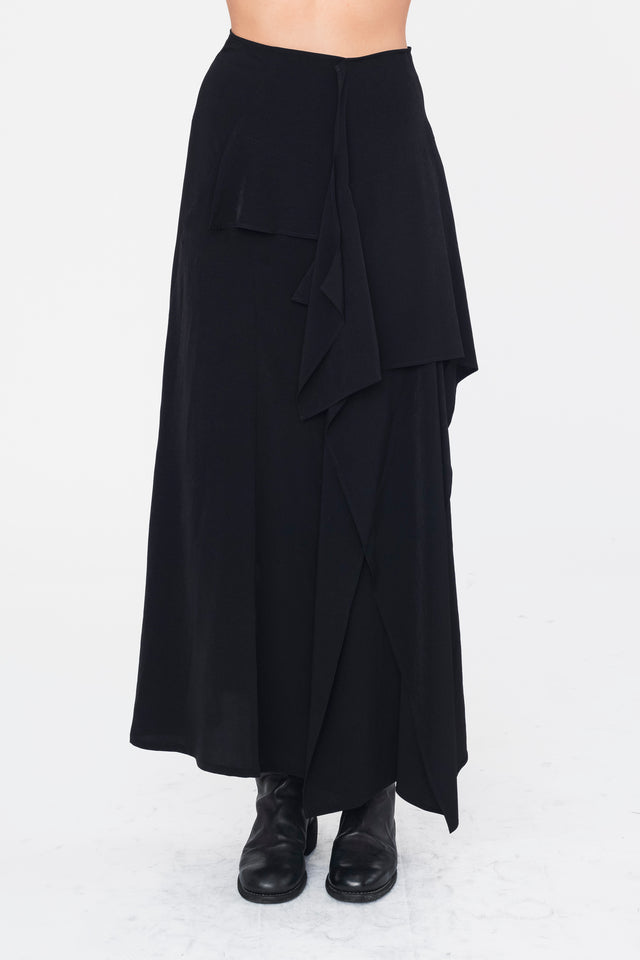 Draped High Waist Skirt