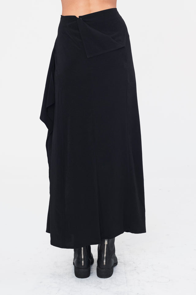 Draped High Waist Skirt