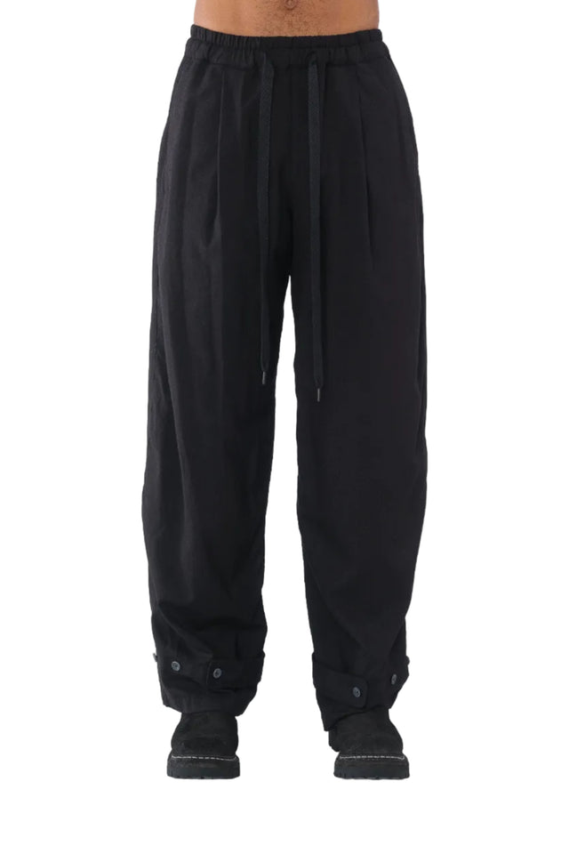Garment Dyed Wide Trouser