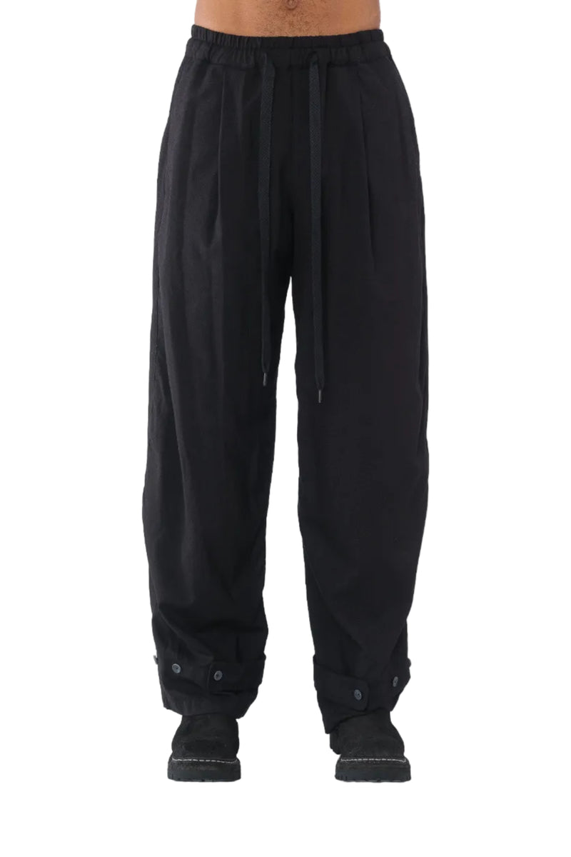 Garment Dyed Wide Trouser
