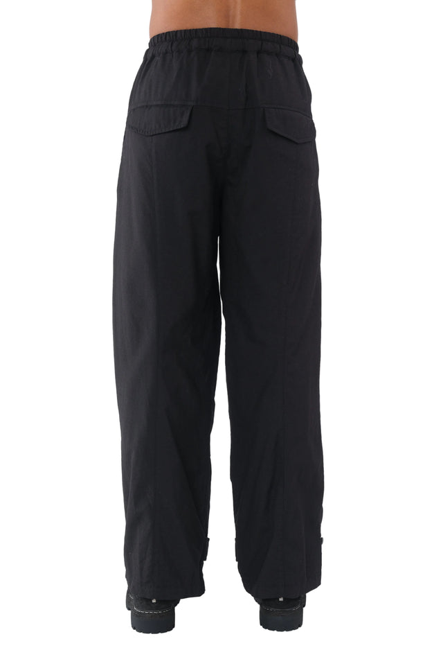 Garment Dyed Wide Trouser