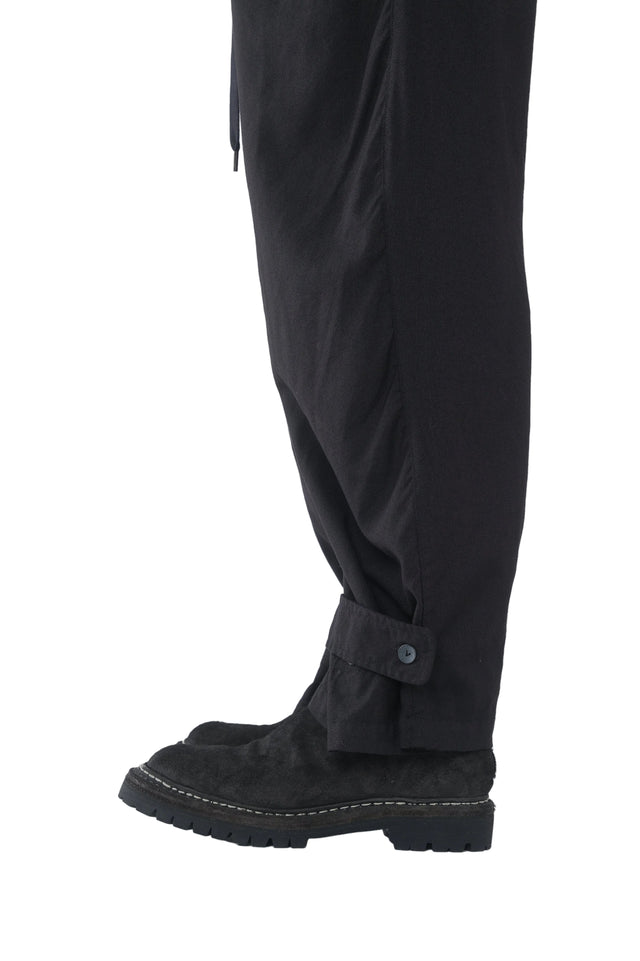 Garment Dyed Wide Trouser