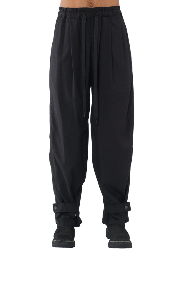 Garment Dyed Wide Trouser