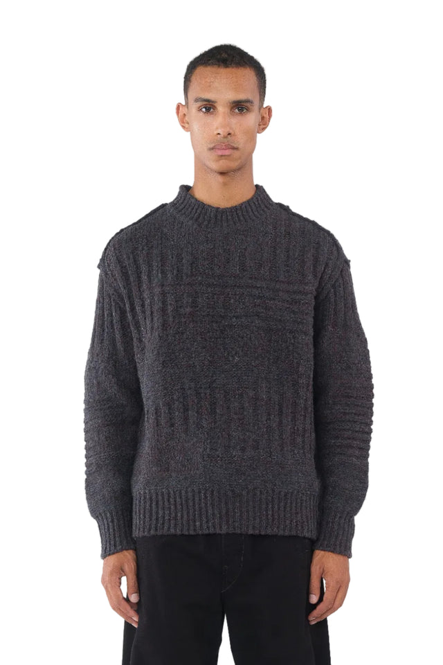 Gray Cable Sweater
