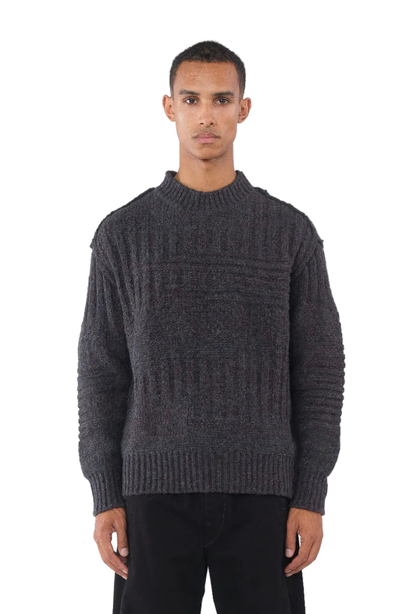 Gray Cable Sweater