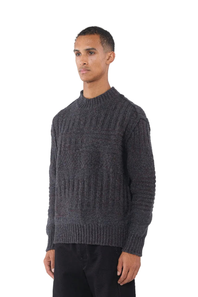 Gray Cable Sweater